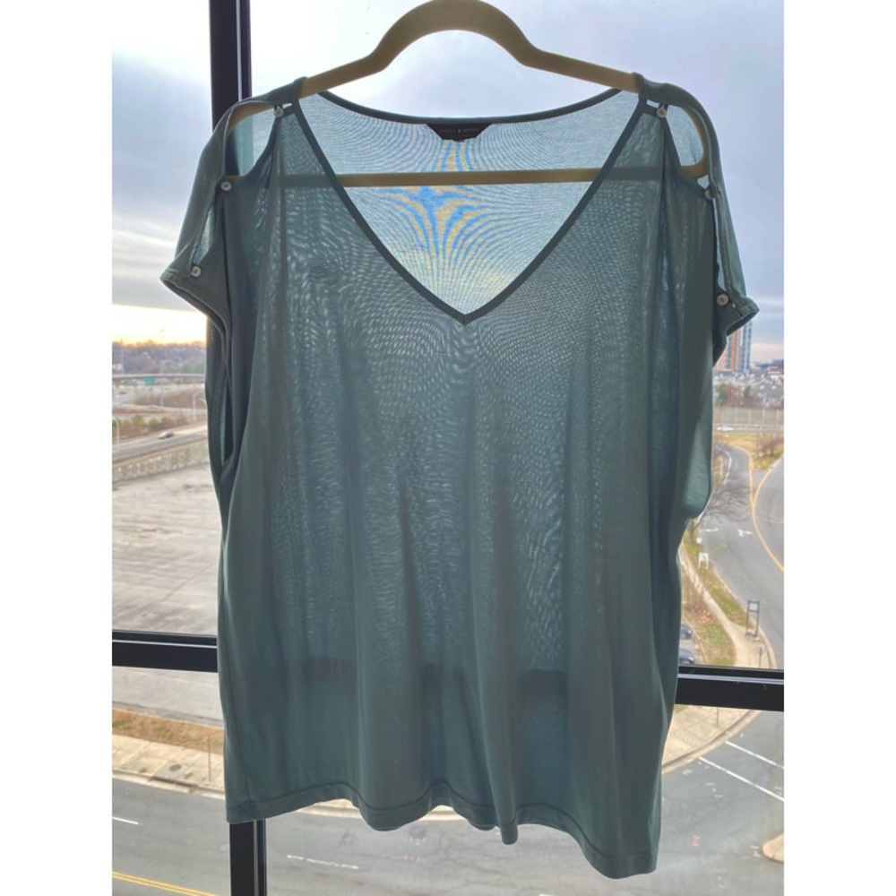 Lucky Brand Open Shoulder Shirt
